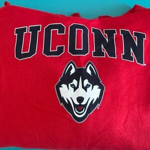 Red UCONN Huskies Sweatshirt